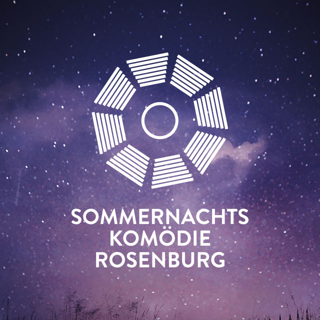 Sommernachtskomödie Rosenburg Logo Design